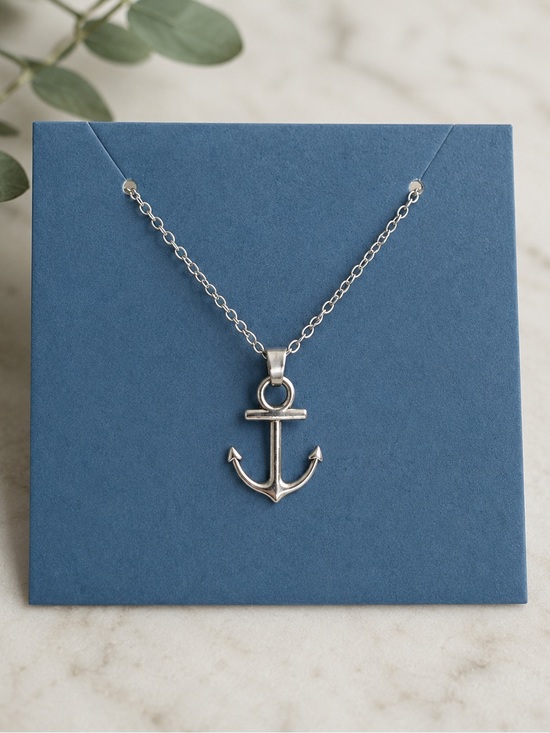 Effy Jewelry - Effy Anchor Pendant Necklace Silver Tone NWT